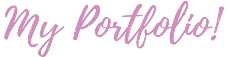 This says 'My Portfolio' in pink text