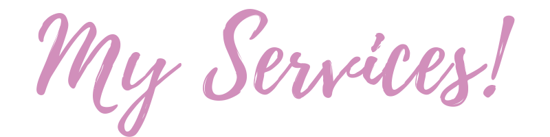 This says 'my services' in pink text